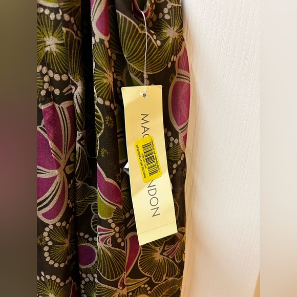 Maggy London Size 12 Silk Dress - Picture 3 of 5